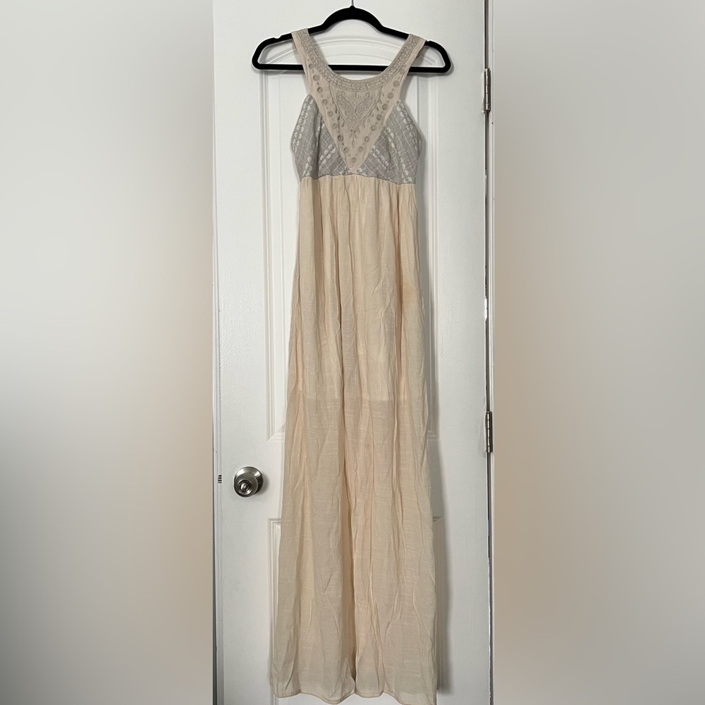 Elegant Embroidered Maxi Dress
